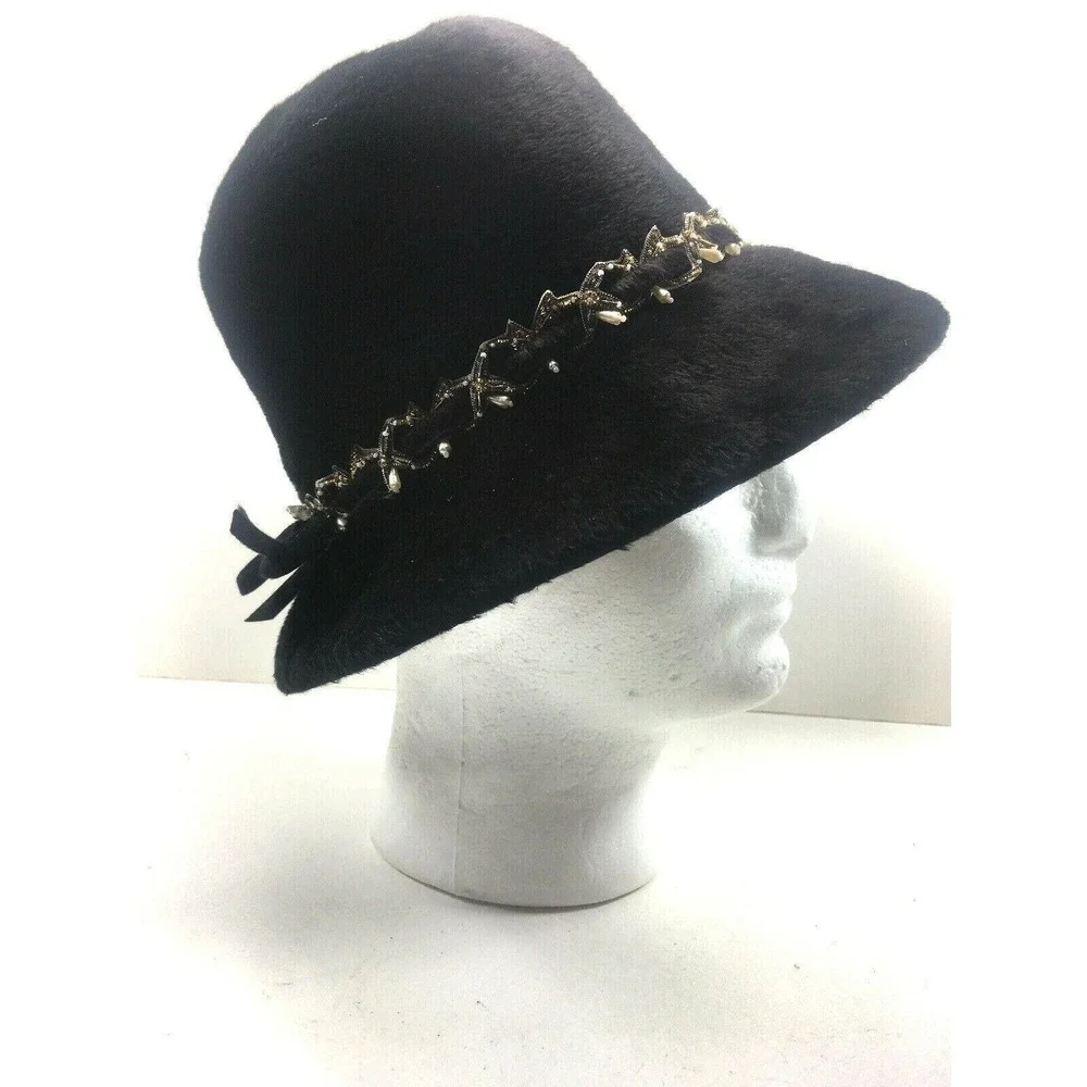Vintage Coralie Women's Fur Hat Union Made 16010 USA Imported‎ Italy